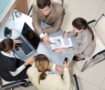 bus meeting with consultants