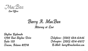 MacVan, Barry - Business Card