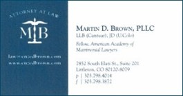 Brown, Martin - Bus Card