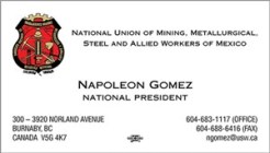 Gomez, Urrutia Napoleon - Bcard